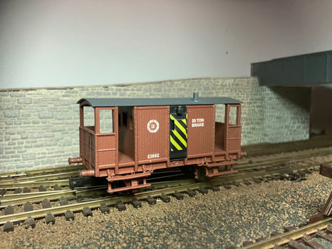 CIE 20T Brake Van 23642 with planked body and all metal duckets
